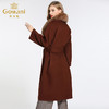 【无毛领】【100%绵羊毛】乔万尼冬季外套宽松复古慵懒气质系带羊毛呢子大衣女长款过膝EB4A037 商品缩略图3