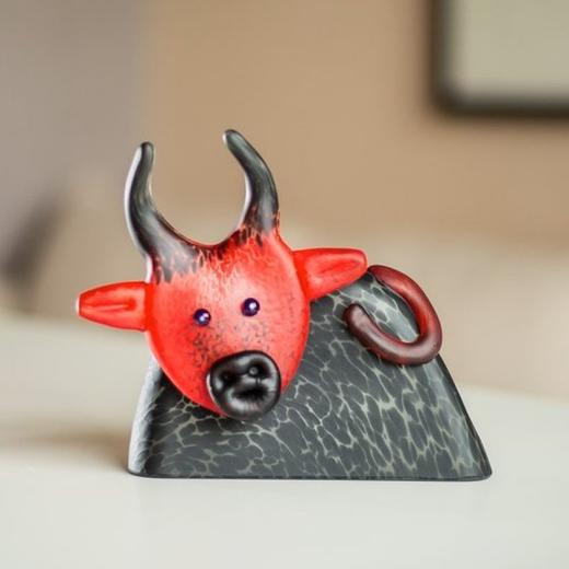 borowski玻璃摆件装饰品生肖牛礼品摆件创意家居礼品定制