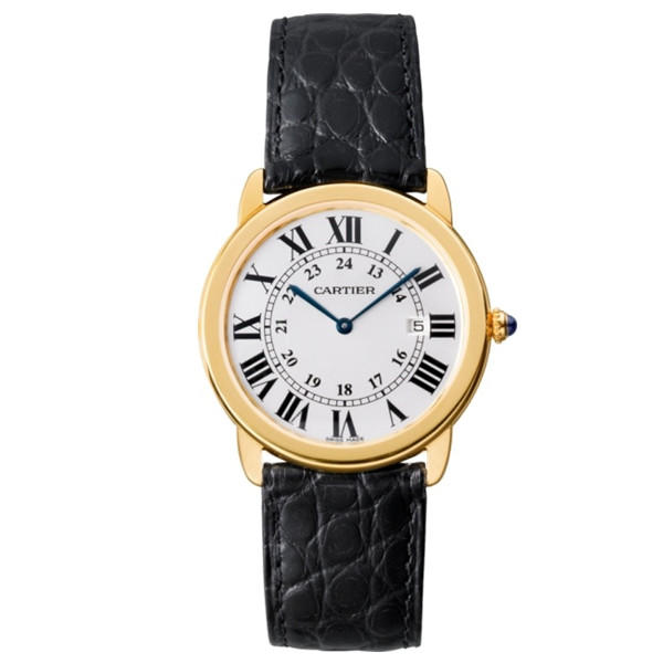 卡地亚 cartier ronde solo de cartier系列男士石英手表 w6700455
