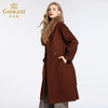 【无毛领】【100%绵羊毛】乔万尼冬季外套宽松复古慵懒气质系带羊毛呢子大衣女长款过膝EB4A037 商品缩略图2