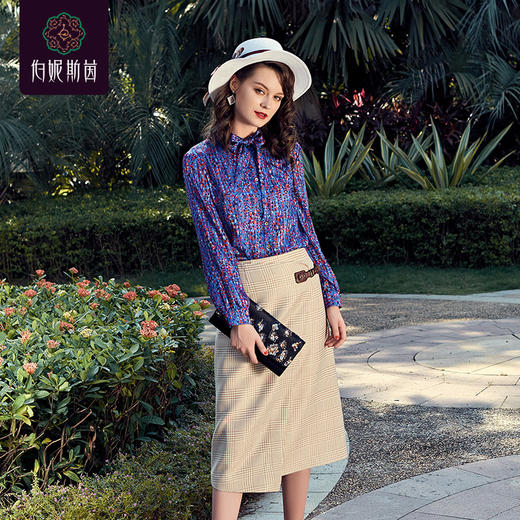 【伯妮斯茵】1B6572-米色毛呢半裙-《燃烧的灵魂》==埃顿花园的记忆 商品图2