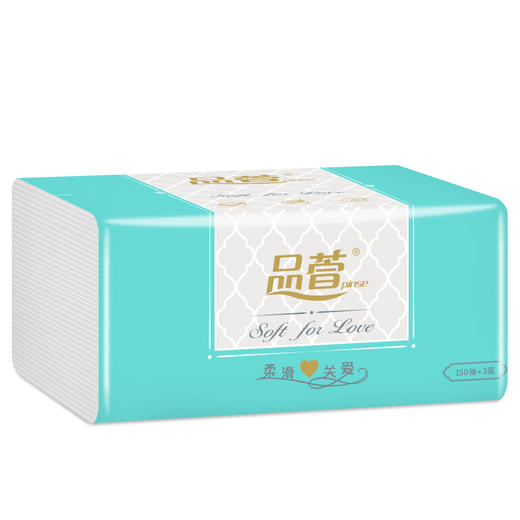 品萱 柔滑系列 细密柔韧敏感肌适用 大尺寸抽纸150抽3包 商品图3