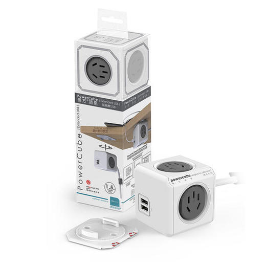 老米优品 / 德国红点设计大奖！！《阿乐乐可迷你创意方块/立体插座 带USB插孔》 解决插座拥挤问题，节省空间！ 商品图7