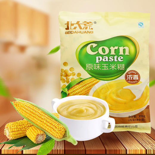 【中国农垦】黑龙江 北大荒 速溶玉米糊 速食早餐 原味玉米糊375g/袋*2 原味玉米糊 1袋装 商品图1