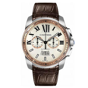 卡地亚 Cartier 卡历博Calibre系列男士自动机械手表计时码表 W7100043