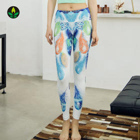 卡益瑜伽运动花色长裤KA02664女士瑜伽裤紧身健身裤