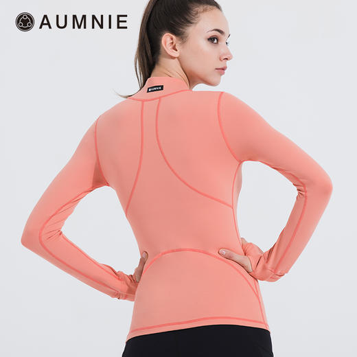 全配色 AUMNIE丨曲线全领运动T恤 FLEX CURVE TEE 含胸垫 商品图12