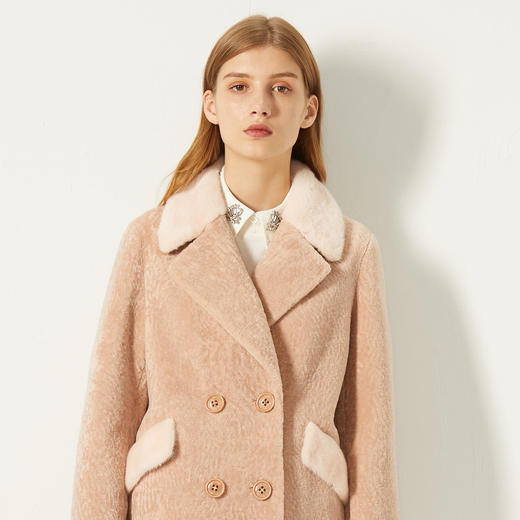 E194033087 秒杀！ 冬季时尚加厚保暖水貂毛大衣 商品图2