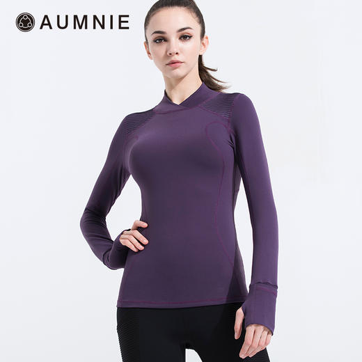 全配色 AUMNIE丨曲线全领运动T恤 FLEX CURVE TEE 含胸垫 商品图4