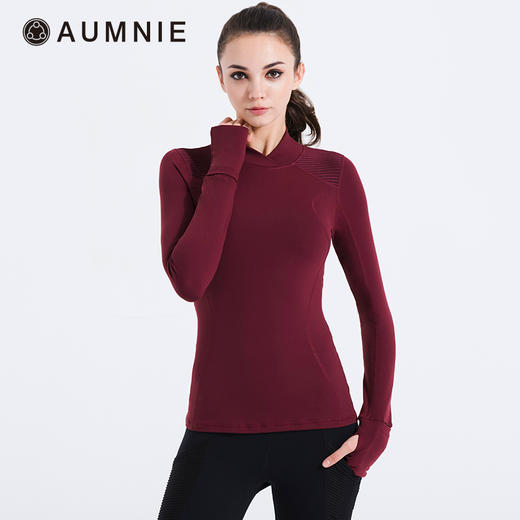 全配色 AUMNIE丨曲线全领运动T恤 FLEX CURVE TEE 含胸垫 商品图3