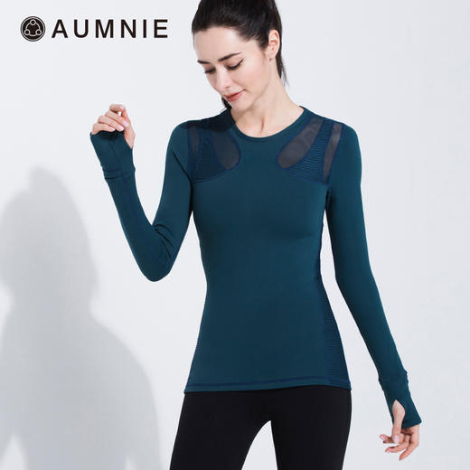 全配色  塑形拼接网布T恤 SHAPED PANEL TEE 含胸垫 商品图3