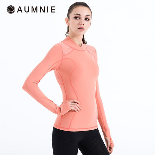 全配色 AUMNIE丨曲线全领运动T恤 FLEX CURVE TEE 含胸垫 商品图5