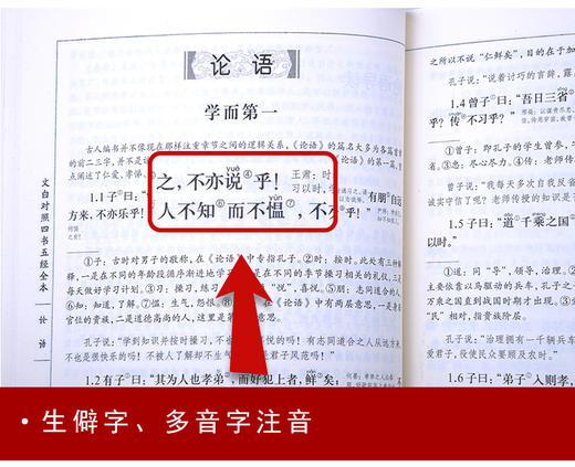 正版包邮 文白对照《四书五经》全本无删减 商品图4
