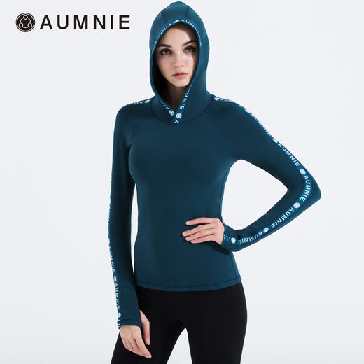 连帽 LOGO 塑身上衣 HOODED LOGO TOP 含胸垫 商品图9