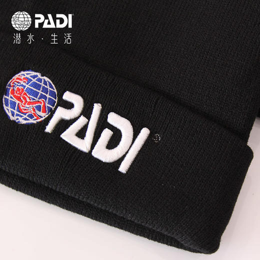 PADI Gear 黑色毛线帽 PADI logo 商品图4