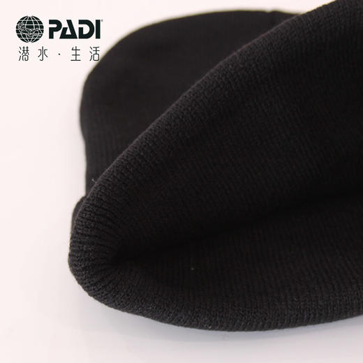 PADI Gear 黑色毛线帽 PADI logo 商品图5