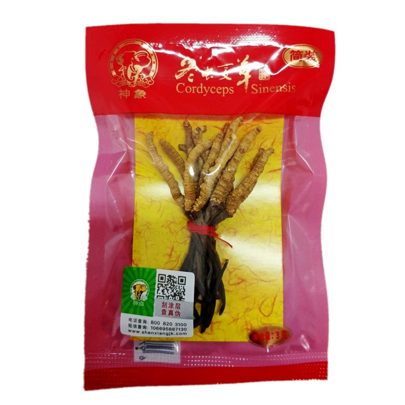 神象冬虫夏草（简装3克）