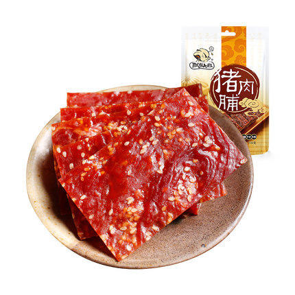 【靖江】特产 飘零大叔 经典猪肉脯 100g 零食 新鲜烤制 商品图2