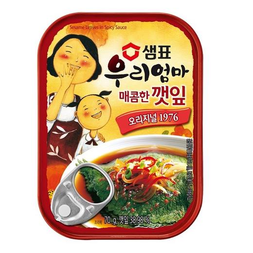 샘표 우리엄마매콤한깻잎70g 商品图0