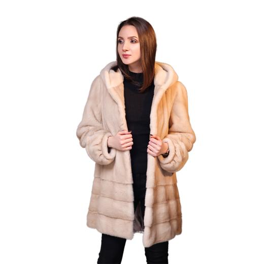 kc皮草米黄平帽吊袖111122141031