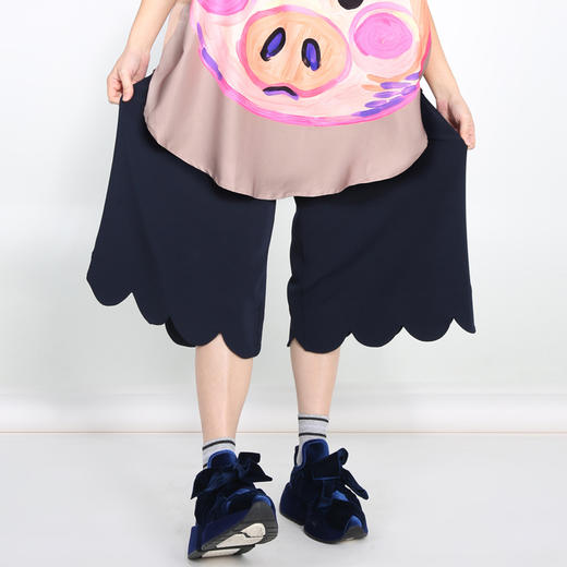 【M3】CHENHE波浪边阔腿裤9105910649【奥莱】 商品图3