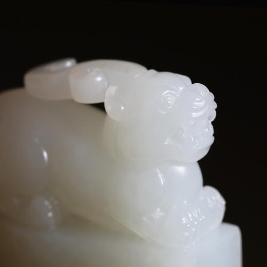 和田玉（白玉）籽料玉牌--府上有龙 80.4g 商品图5