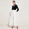 EITIE爱特爱品牌女装春季新款宽松简约高腰白色阔腿裤休闲裤5905609 商品缩略图1