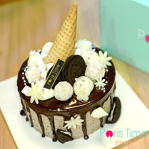 甜筒奥利奥奥利奥饼干夹心海盐奶油蛋糕