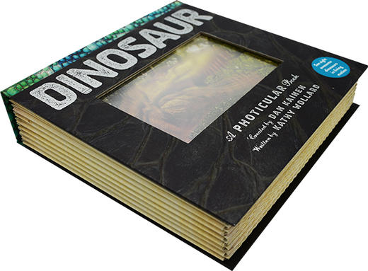 【中商原版】光与影视觉书系列 恐龙 会动的3D图片书 英文原版 Dinosaur A Photicular Book 精装 动物百科百科书 商品图2