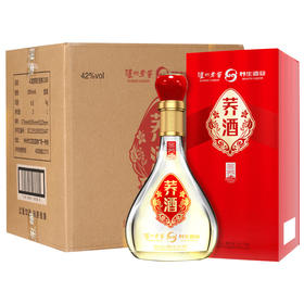 【泸州老窖酒名堂 会员日5折】42度荞酒（冬荞1500）500ml *6