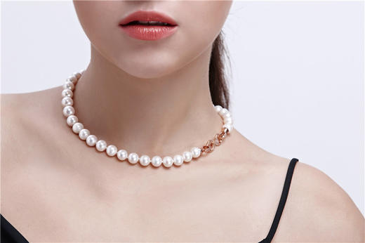 Pearl moments经典珍珠项链1号套装（带珍珠耳钉一对)  【 送给妈妈的礼物 顺丰秒发】 商品图4