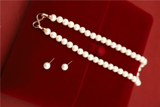 Pearl moments经典珍珠项链1号套装（带珍珠耳钉一对)  【 送给妈妈的礼物 顺丰秒发】 商品图14