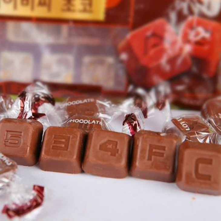 韩国abc巧克力糖65g袋