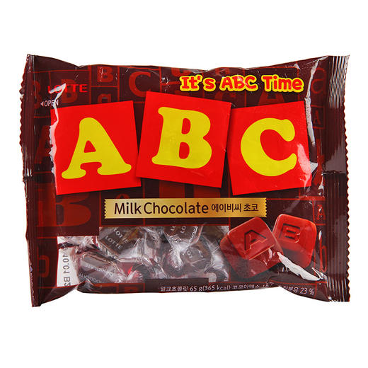韩国abc巧克力糖65g袋