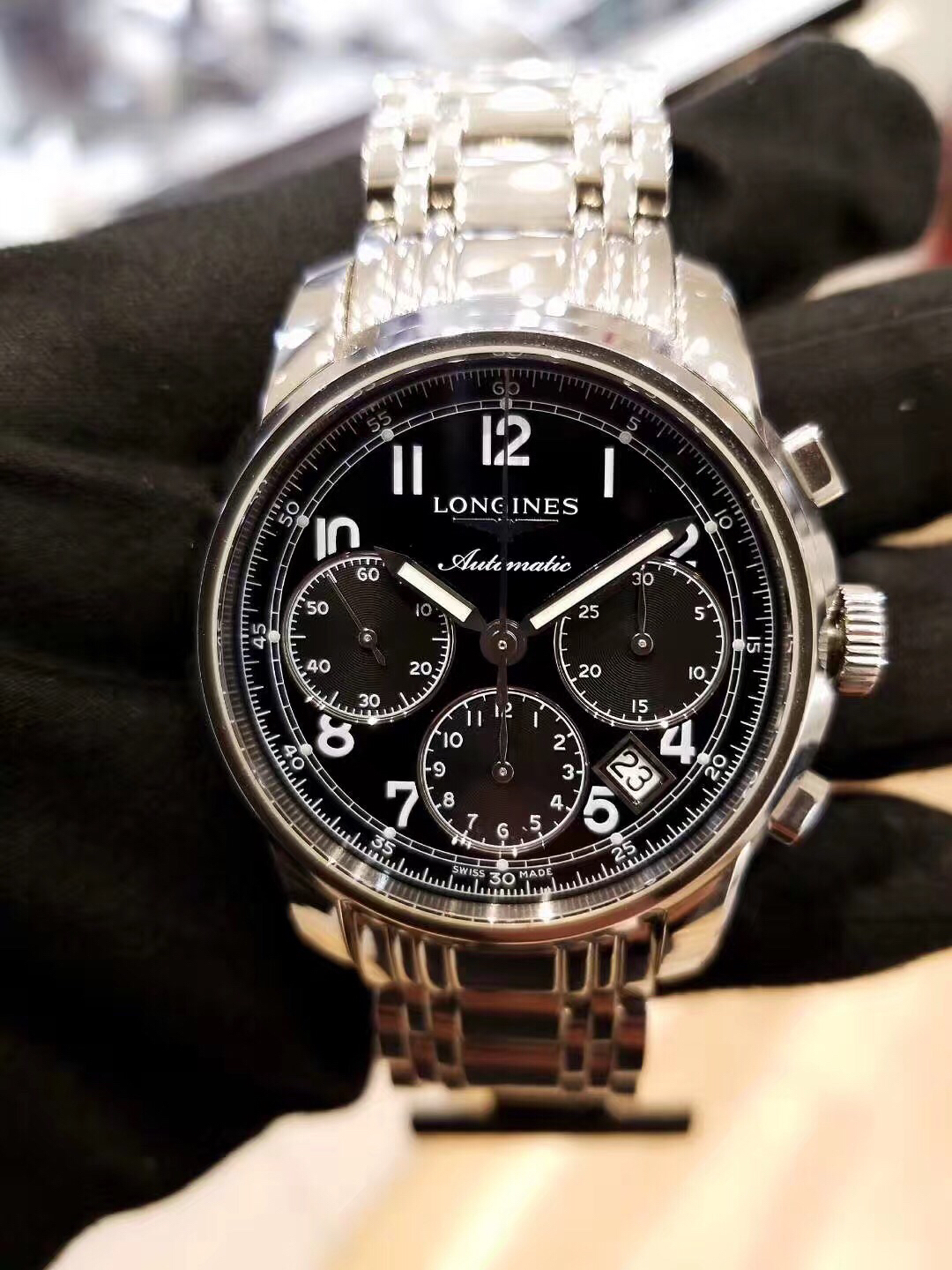 longines官方手表旗舰店 我在贵店订了一块浪琴索伊米亚-白-女式手表