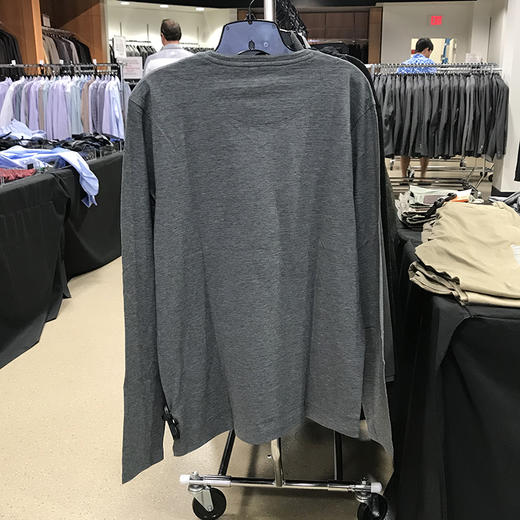 19秋季新款 Hugo Boss 男士 REGULAR FIT 纯棉V领长袖T恤50312868 商品图1