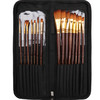 中盛画材美术高考色彩画笔扇形笔水粉水彩油画笔15支套装带笔包 商品缩略图1