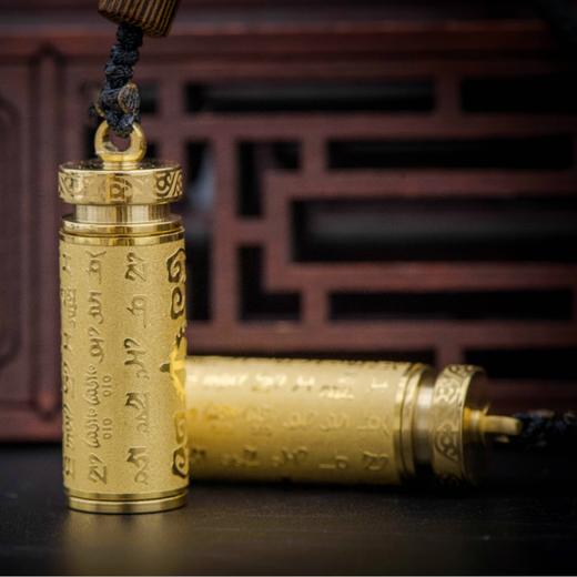 大随吊坠，全面金色溶工艺 （A精钛钢，浮雕电镀） 商品图4