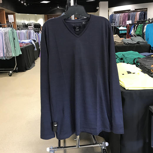 19秋季新款 Hugo Boss 男士 REGULAR FIT 纯棉V领长袖T恤50312868 商品图2