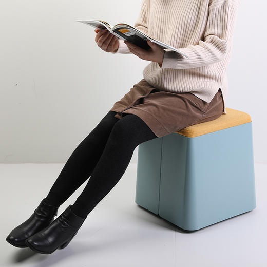 TANK茶几 多功能储物柜 移动置物台 时尚座墩 商品图3