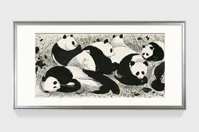 吴冠中|《大熊猫》——综合版（水墨）