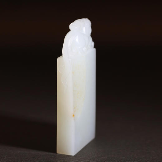 和田玉（白玉）籽料玉牌--府上有龙 80.4g 商品图2