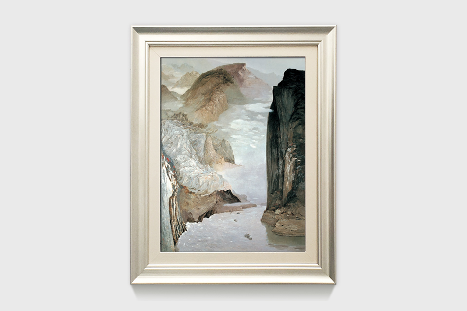 吴冠中|《长江三峡（一）》——综合版（油画）