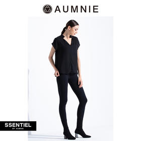 AUMNIE丨V领雪纺上衣 V NECK CHIFFON TOP