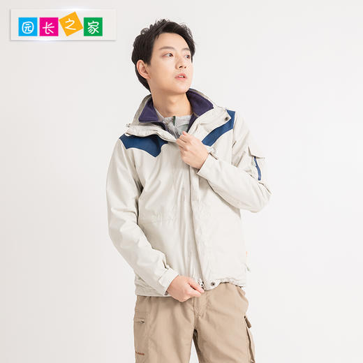 溪谷成人冲锋衣速干衣三合一运动外套保暖外套 商品图1