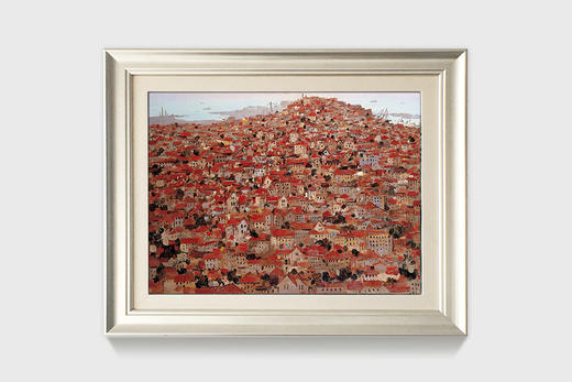 吴冠中|《青岛红楼》——综合版(油画） 商品图0