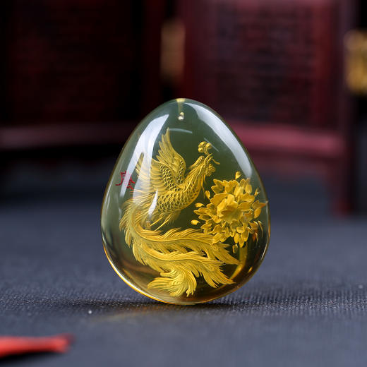 蜜蜡凤凰吊坠克重163g规格489405156mm编码dk5685