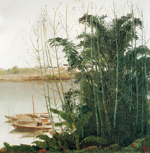 吴冠中|《漓江新篁》——综合版(油画） 商品图1