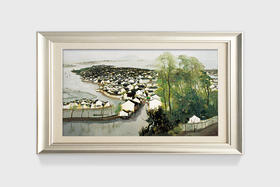 吴冠中|《鲁迅故乡》——综合版（油画）