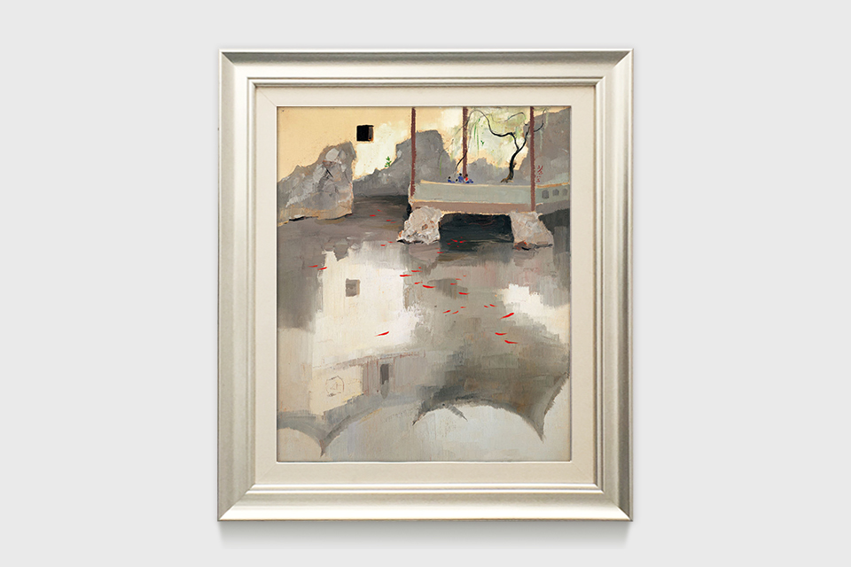 吴冠中|《鱼乐》——综合版（油画）